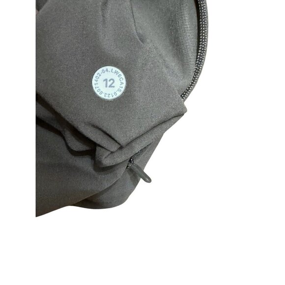 Lululemon Sz 12 Pants Grey Sage Smooth Fit Pull On Hi Rise Cropped Minimalist - Picture 6 of 6